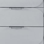 63" Silver Wood Six Drawer Double Dresser