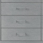 62" Silver Wood Six Drawer Double Dresser
