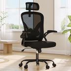 Black Adjustable Height Swivel Rolling Office Chair