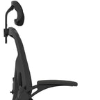 Black Adjustable Height Swivel Rolling Office Chair
