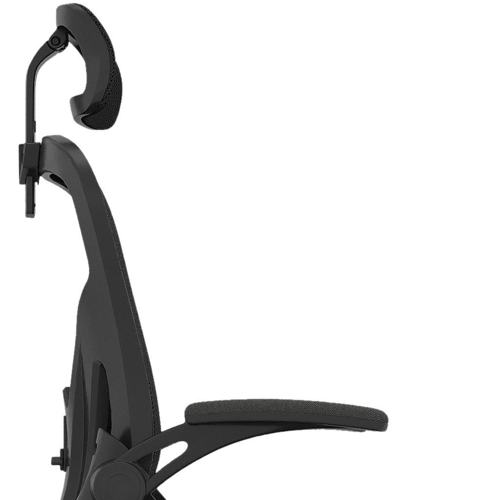 Black Adjustable Height Swivel Rolling Office Chair