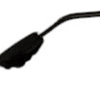 White and Black Adjustable Height Swivel Rolling Office Chair