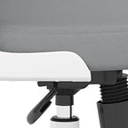 Gray White and Black Adjustable Height Swivel Rolling Office Chair