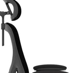 Black Adjustable Height Swivel Rolling Office Chair