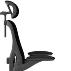 Black Adjustable Height Swivel Rolling Office Chair