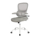 Gray Adjustable Height Swivel Rolling Gaming Chair