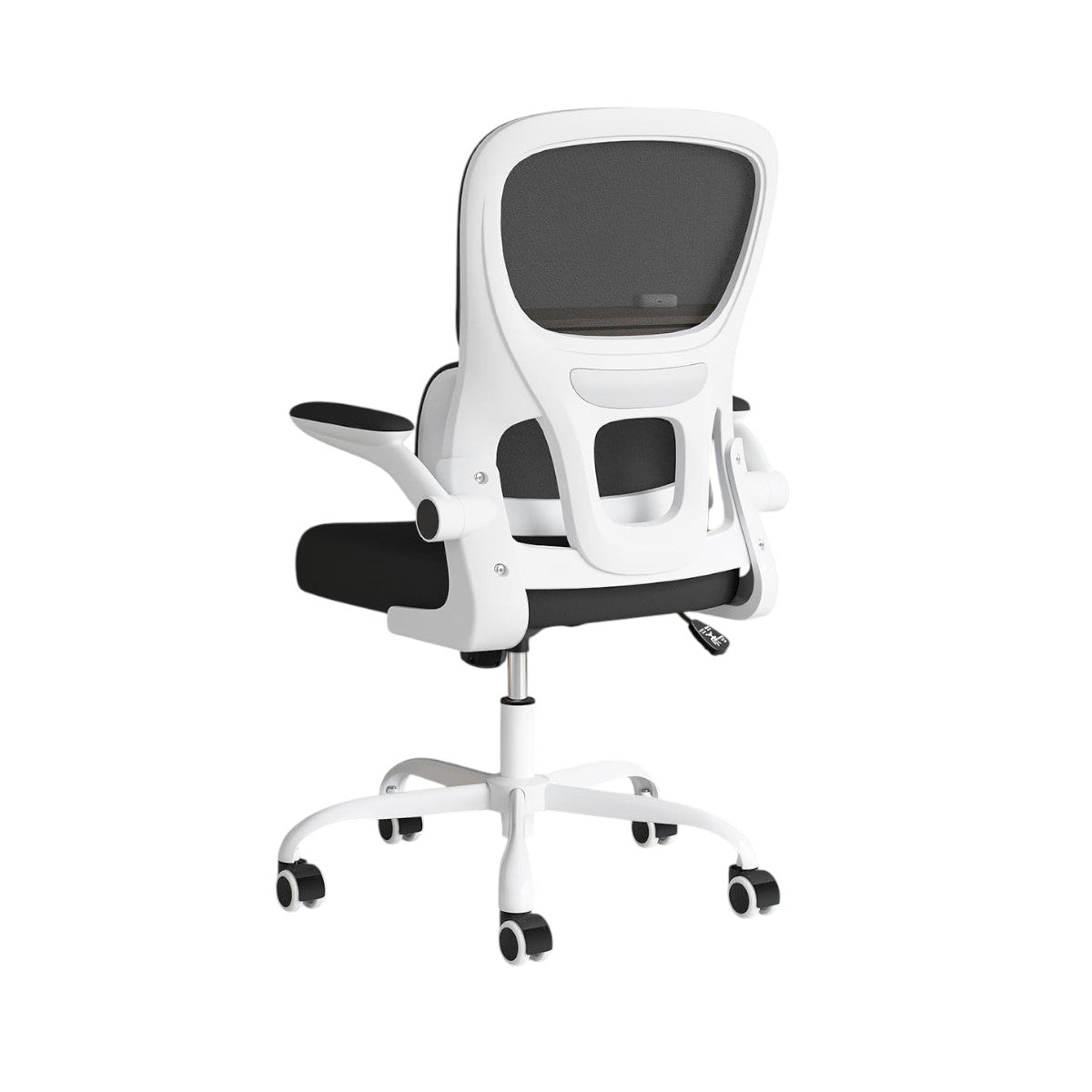 Black Adjustable Height Swivel Rolling Gaming Chair