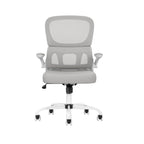 White Adjustable Height Swivel Rolling Gaming Chair