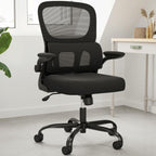 Black Adjustable Height Swivel Rolling Office Chair
