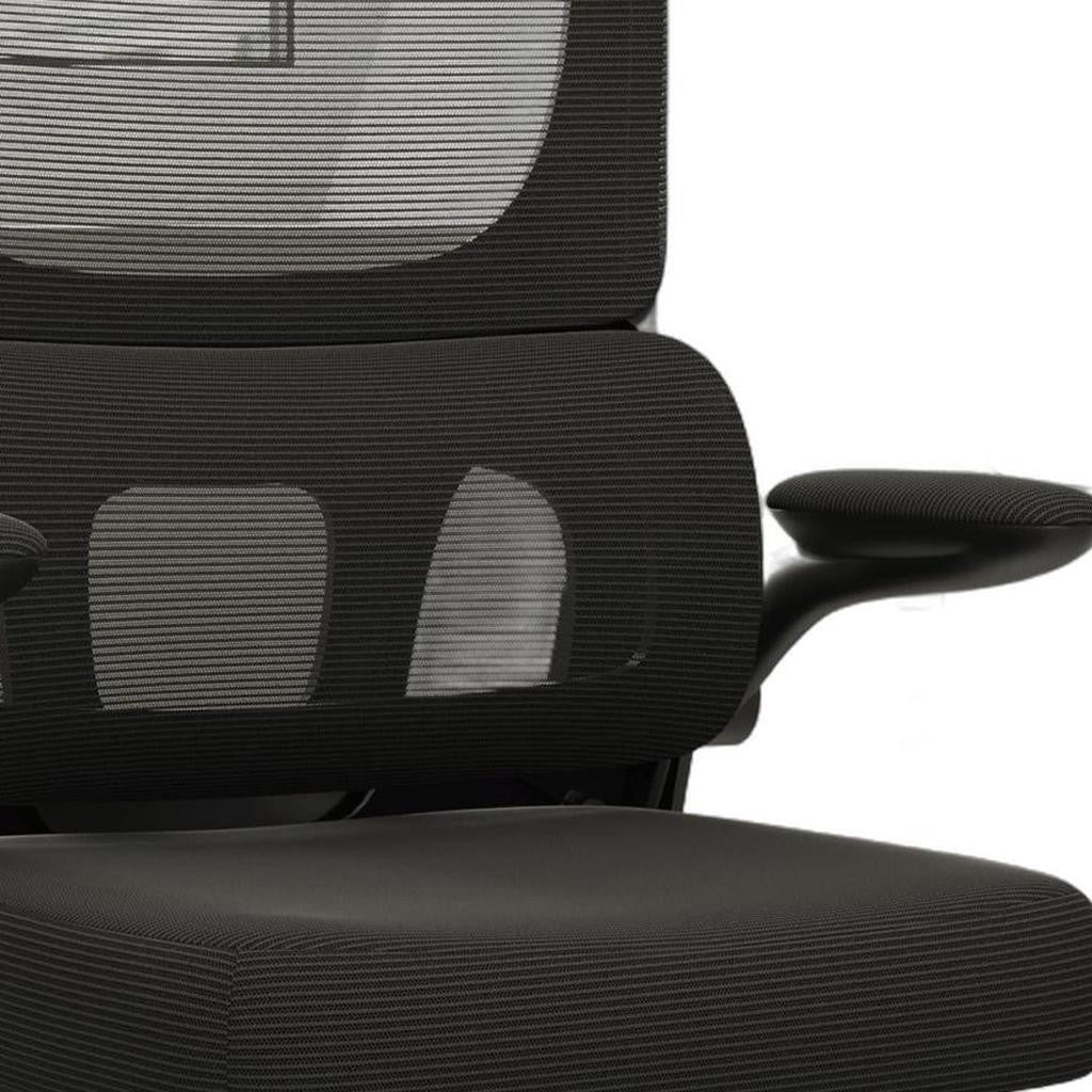 Black Adjustable Height Swivel Rolling Office Chair