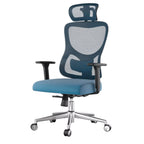 Black and Silver Adjustable Height Swivel Rolling Office Chair