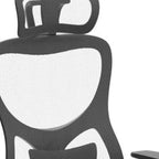 Black and Silver Adjustable Height Swivel Rolling Office Chair