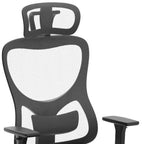 Black and Silver Adjustable Height Swivel Rolling Office Chair