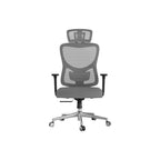 Black Gray and Silver Adjustable Height Swivel Rolling Office Chair