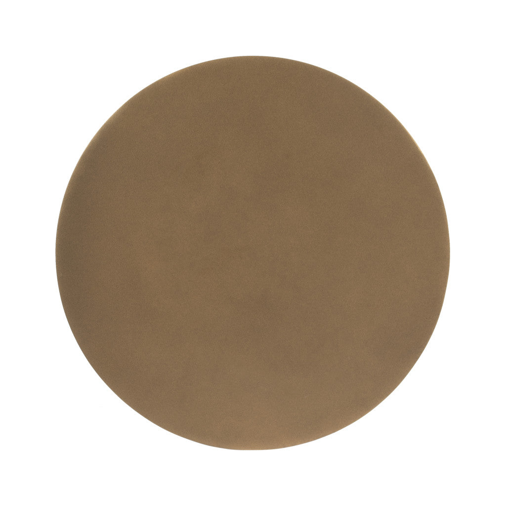 19" Bronze Aluminum Round Drink Size Pedestal End Table