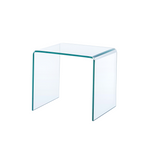 Clear Glass Floor Shelf End Tables