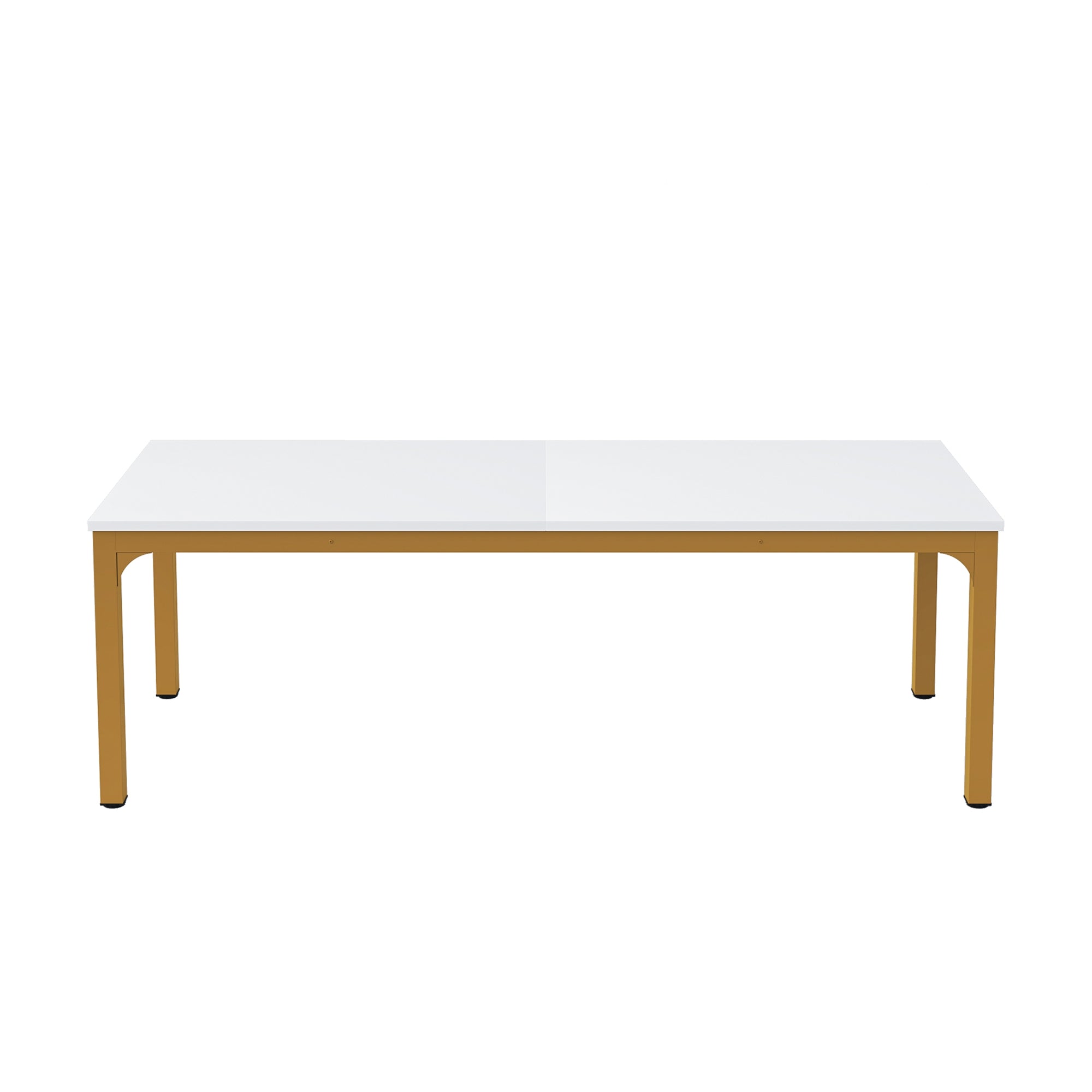 46" White Solid Wood Dining Table