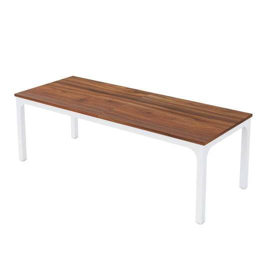 46" Brown Solid Wood Dining Table