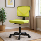 17" Black Tufted Swivel Lounge Chair