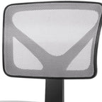 17" Black Tufted Swivel Lounge Chair