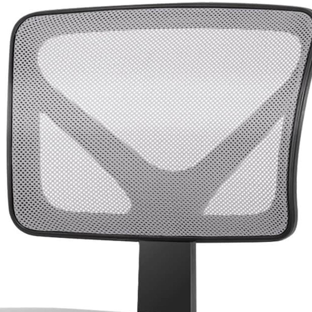 17" Black Tufted Swivel Lounge Chair