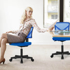 17" Black Tufted Swivel Lounge Chair