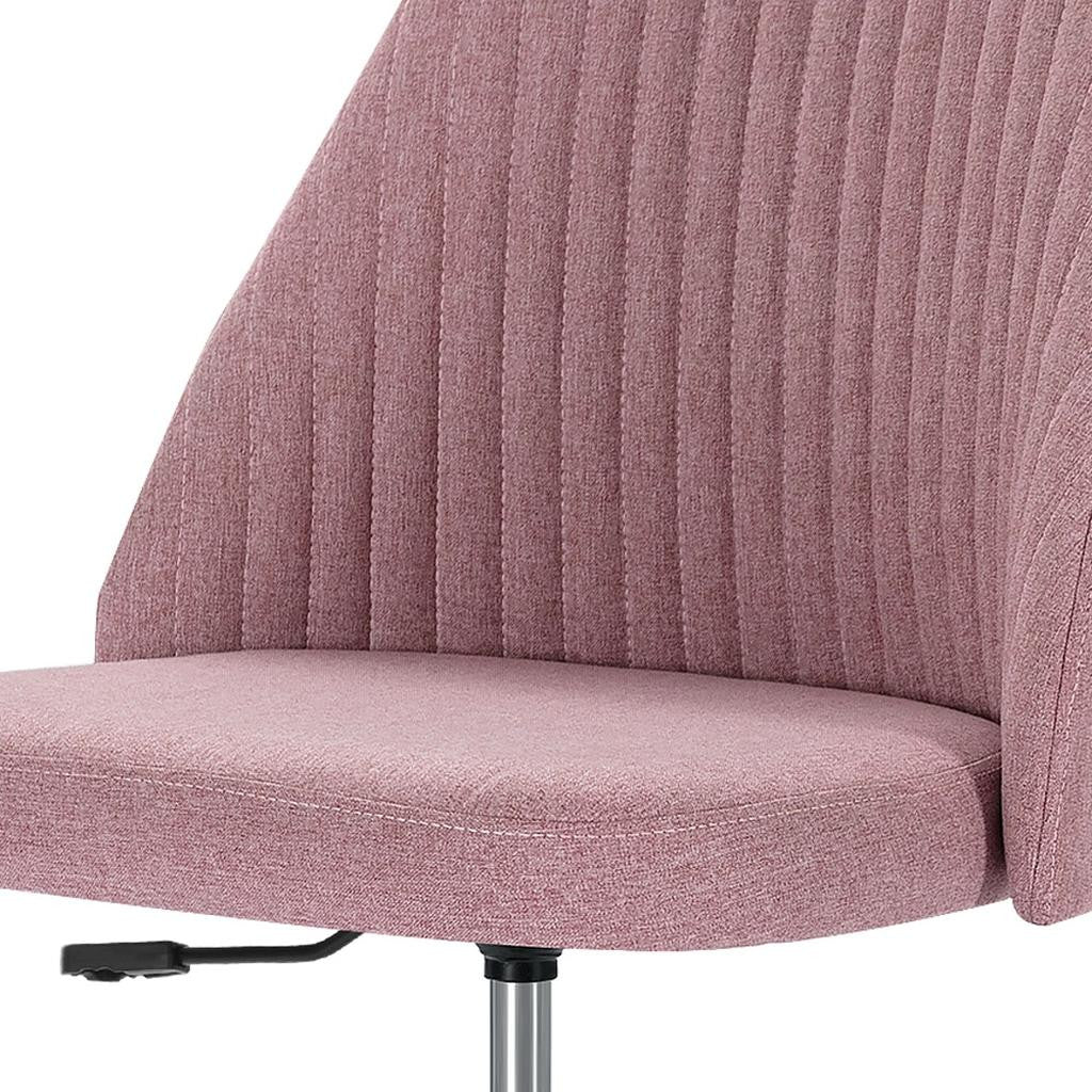 21" Silver Tufted Swivel Lounge Chair