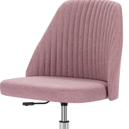 21" Silver Tufted Swivel Lounge Chair