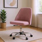 21" Silver Tufted Swivel Lounge Chair