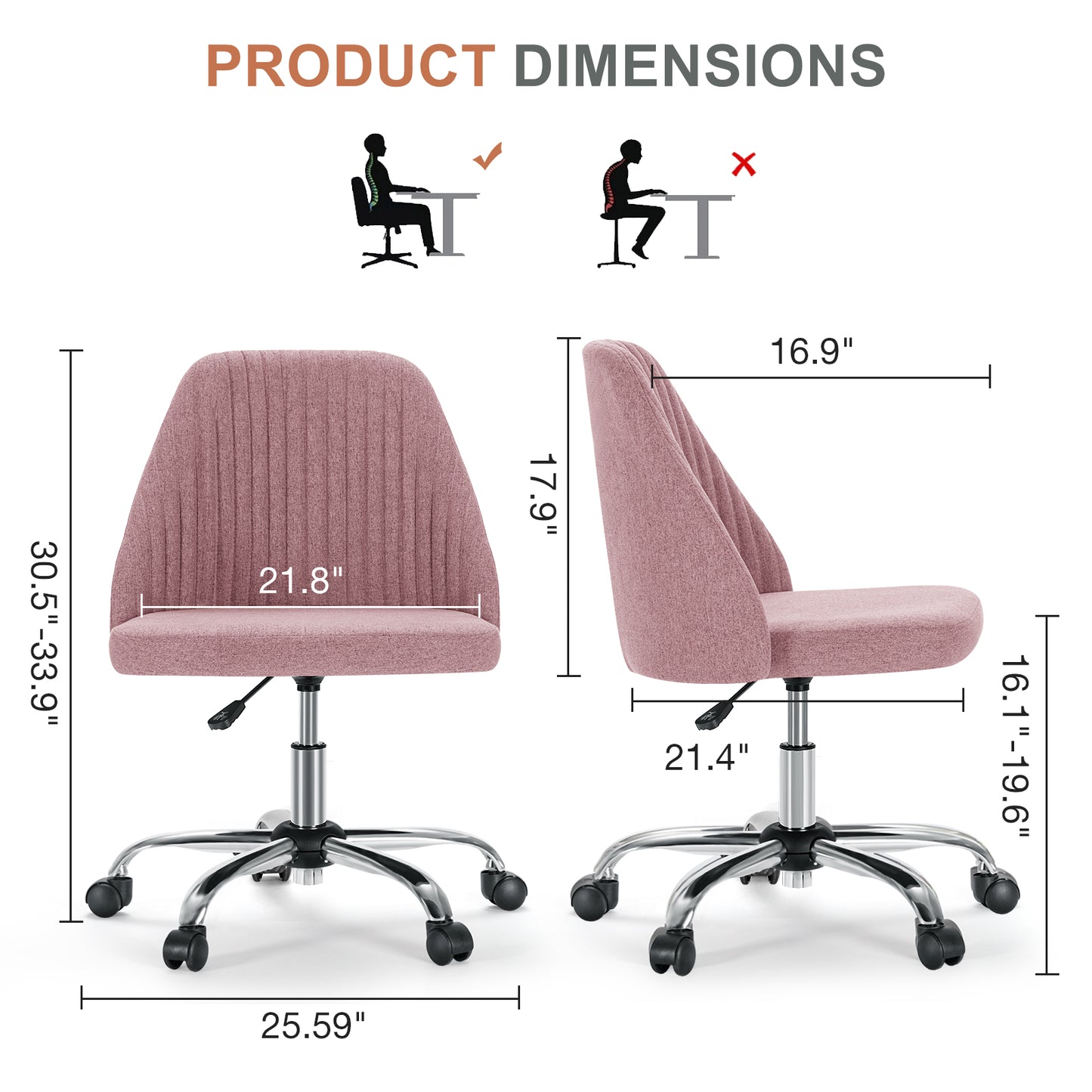 21" Silver Tufted Swivel Lounge Chair