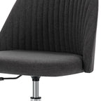 21" Silver Tufted Swivel Lounge Chair