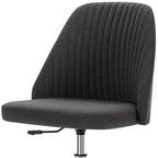 21" Silver Tufted Swivel Lounge Chair