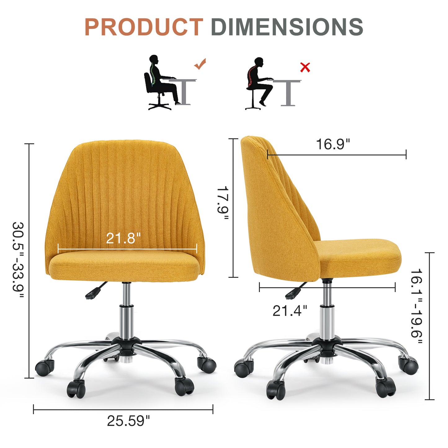 21" Silver Tufted Swivel Lounge Chair