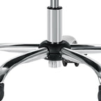 21" Silver Tufted Swivel Lounge Chair