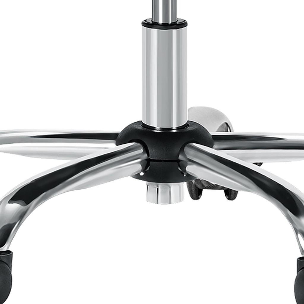 21" Silver Tufted Swivel Lounge Chair