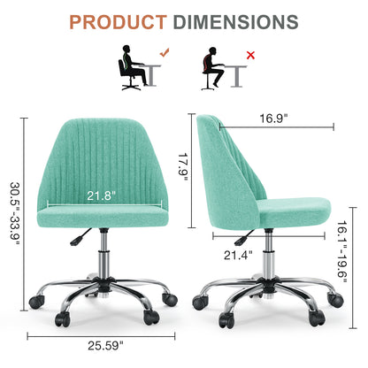 21" Silver Tufted Swivel Lounge Chair
