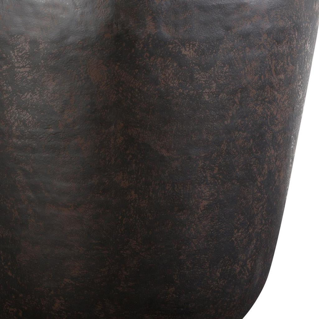 22" Bronze Metal Round End Table