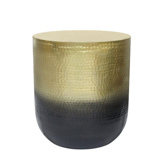22" Gold Metal Round End Table