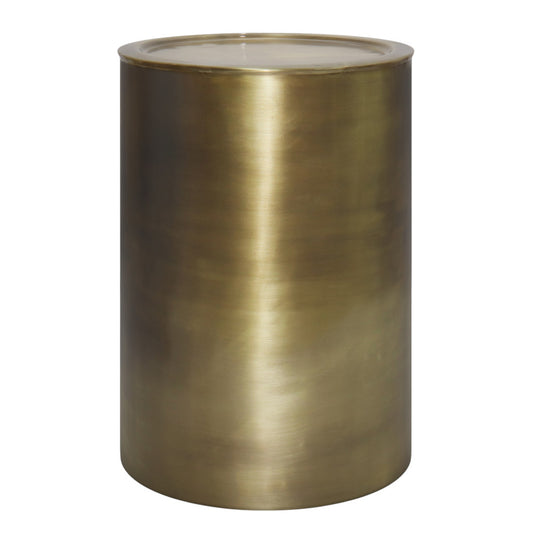 21" Gold Metal Round End Table