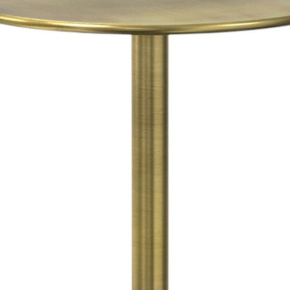 23" Gold Metal Round End Table