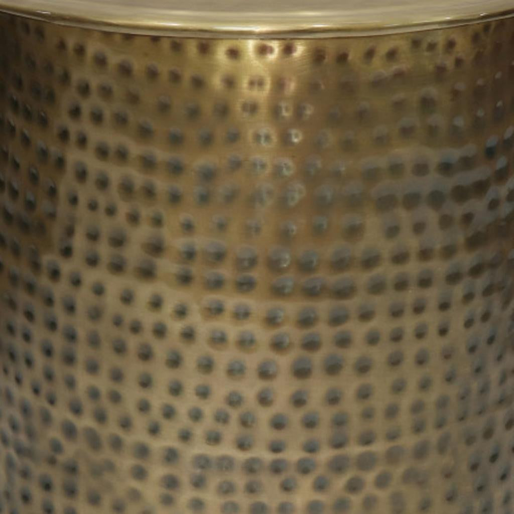 21" Gold Metal Round End Table