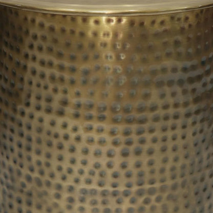 21" Gold Metal Round End Table