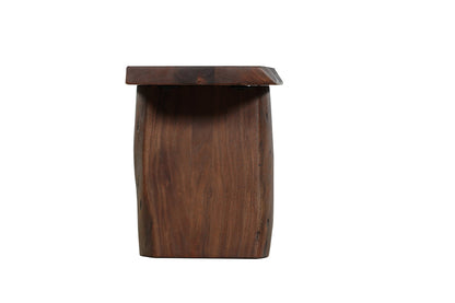 60" Brown Solid Wood Solid Wood Live Edge Dining Bench