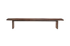 105" Brown Solid Wood Solid Wood Live Edge Dining Bench