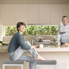 Set of Two 18" Black Tufted Club Chair