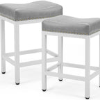 Set of Two 18" Black Tufted Club Chair