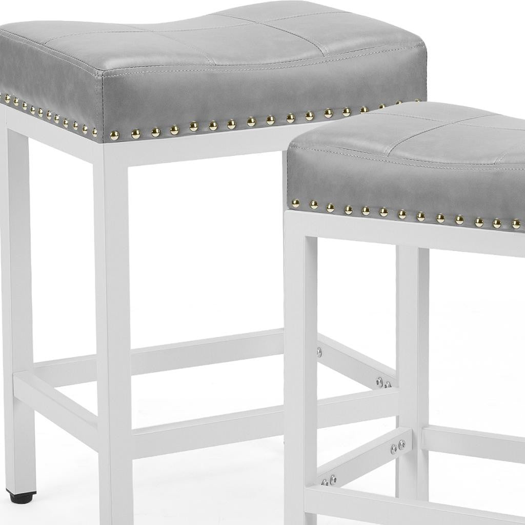 Set of Two 18" Black Tufted Club Chair