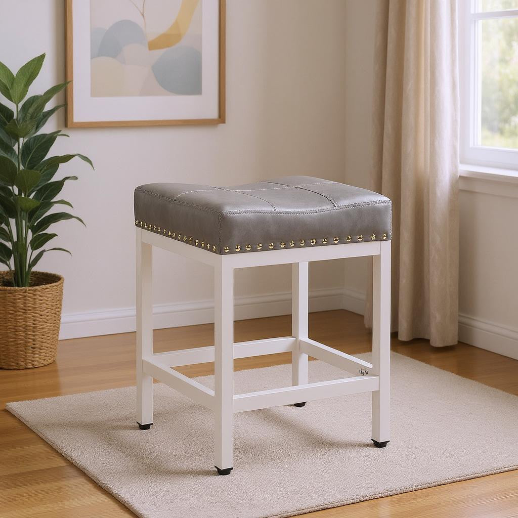 Set of Two 18" Black Tufted Club Chair