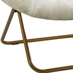 26" Brown Tufted Lounge Chair