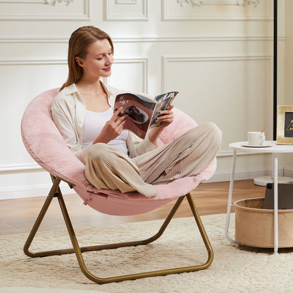 26" Brown Tufted Lounge Chair